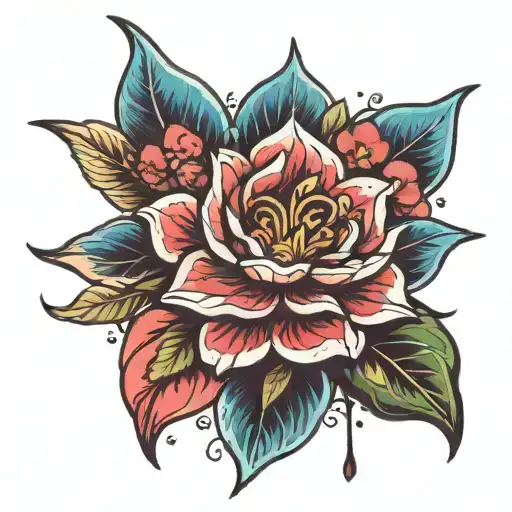 silent princess flower botw tattoo design idea