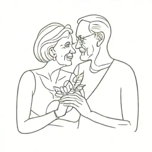 nan and grandad tattoo design idea