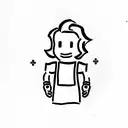 lucky vault boy tattoo design idea