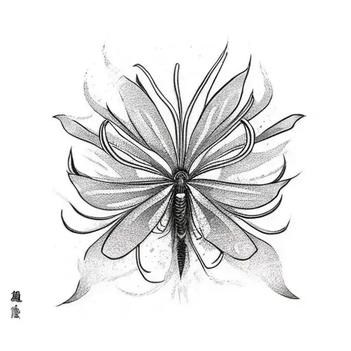 phoenix spider lily butterfly gaia for shoulder tattoo design idea