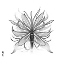 phoenix spider lily butterfly gaia for shoulder tattoo design idea