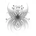 phoenix spider lily butterfly gaia for shoulder tattoo design idea