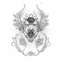 Versace tattoo design idea