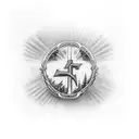 yesus kristus salib tattoo design idea