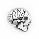 brain missing pineal gland tattoo design idea