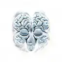 brain missing pineal gland tattoo design idea