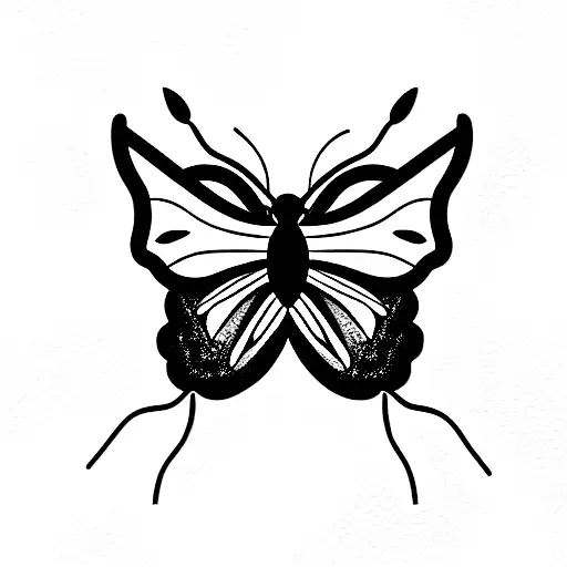 nature, moths, bees, butterflies, dragonflies, flowers tattoo design idea