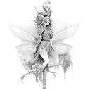 fairies tattoo design idea