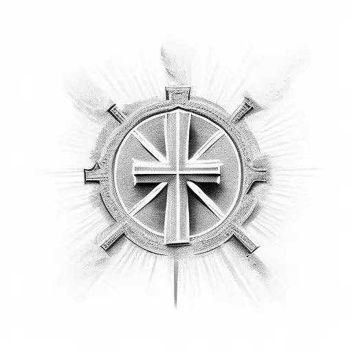 Christian Cross tattoo design idea