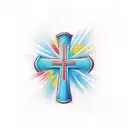 Christian Cross tattoo design idea