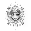 Connecting tattoo idea showing 4 siblings, a cherry, word of 12/08/01, change tattoo design idea