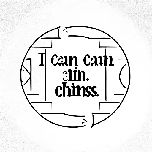 I can do all things through Christ tattoo design idea