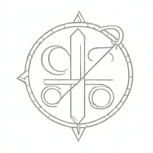 historic ragnarook symbols tattoo design idea