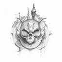 hell tattoo design idea