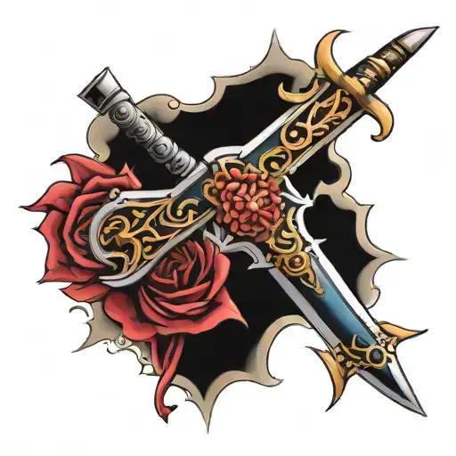 narsil sword tattoo design idea