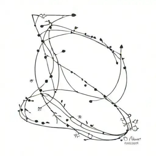 cancer , Virgo constellation tattoo design idea