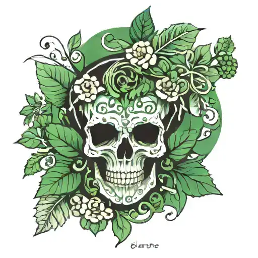 1. Green 2. loft 3. Slavic 4. natural 5. human tattoo design idea