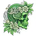 1. Green 2. loft 3. Slavic 4. natural 5. human tattoo design idea