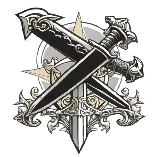 Sword and Anvil  tattoo design idea