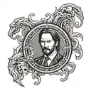 John Wick Blood Coin tattoo design idea
