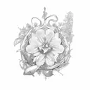 laurel wreath tattoo design idea