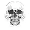 gothic skull tattoo design idea