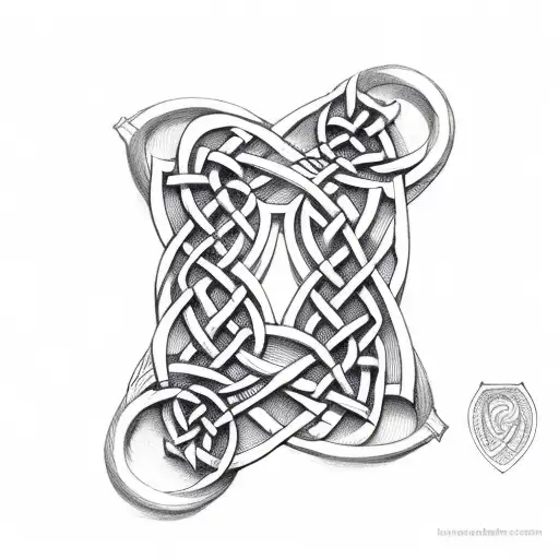celticknot of strength and leadership tattoo design idea