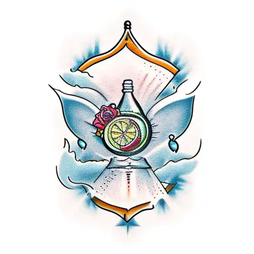 blender margarita tequila tattoo design idea