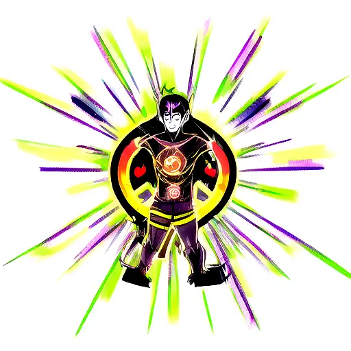  reverse flash tachyon device tattoo  tattoo design idea