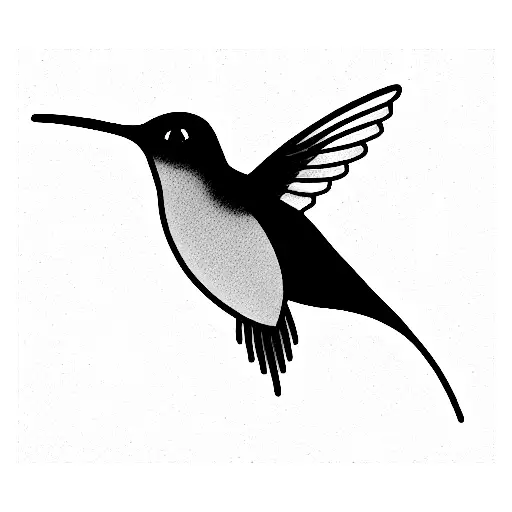 Hummingbird, lupins, cedar  tattoo design idea