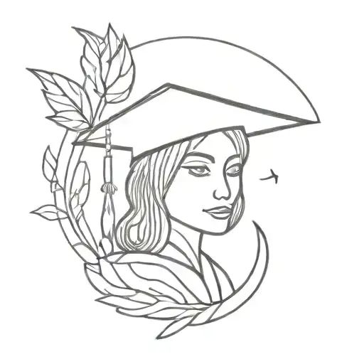 graduate university student tattoo design idea