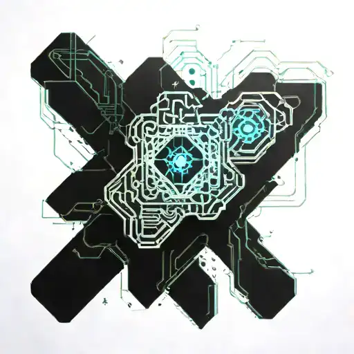 Quantum entanglement tattoo design idea