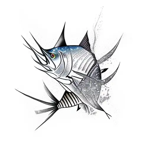 sailfish tattoo design idea