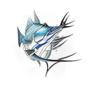 sailfish tattoo design idea