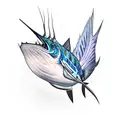 sailfish tattoo design idea