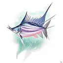 sailfish tattoo design idea
