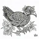 weka with 19 june 1952- 02 March 2024 tattoo design idea