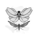 Dragonfly with Butterfly wings  tattoo design idea