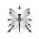Dragonfly with Butterfly wings  tattoo design idea