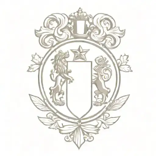 cooper family crest tattoo design idea