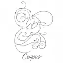 Cooper written tattoo design idea