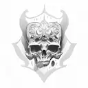 Tombstone tattoo design idea