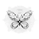 A semicolon butterfly with a quote "to be continued..." on the bottom tattoo design idea