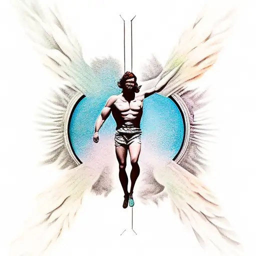 icarus  tattoo design idea