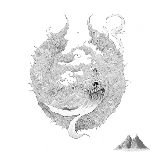 spirited away sleeve tattoo design idea
