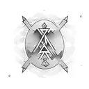 Magic witchcraft Runes tattoo design idea