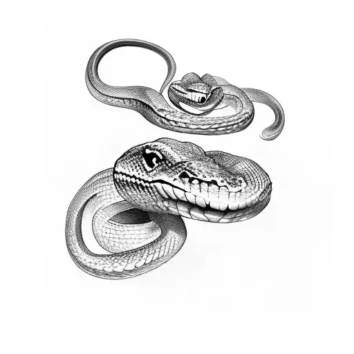 snake going up the arm ending with the head on the chest  tattoo design idea