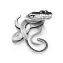 snake going up the arm ending with the head on the chest  tattoo design idea