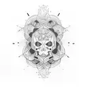 Minimalistic ego death tattoo idea tattoo design idea