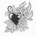 self love symbol tattoo design idea